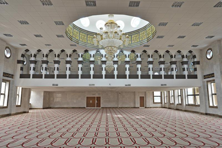 El principal espacio de oracin de la nueva mezquita Jamia Sultania en Brierfield...