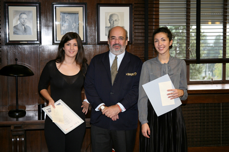 De izda. a dcha: Aida Navarro, Luis Maldonado y Alessandra Luisa Covini