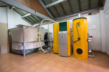 Instalacin de una caldera de biomasa KWB Easyfire en una vivienda particular de Madrid