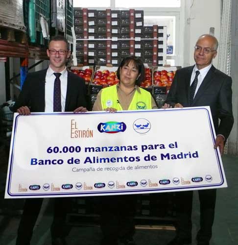 Con esta donacin solidaria, los productores de Kanzi en Italia, VOG (Manzanas Marlene) y VI...