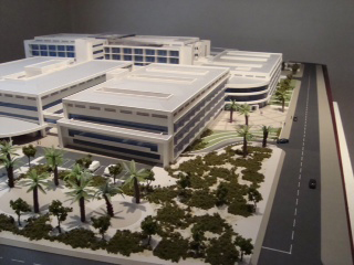 Maqueta del futuro Hospital Antofagasta, en Chile
