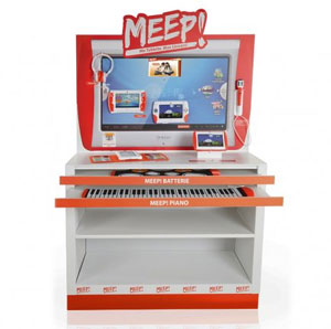 El objetivo de este expositor es ensear al publico la nueva Meep y todos sus accesorios, creando una atmosfera de juego, cercana y ldica...