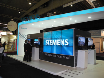 Stand de Siemens en BCNRail 2013