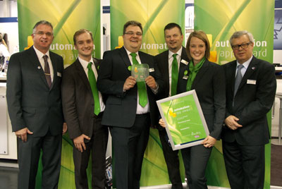 El equipo de Murrelektronik con su premio de Automation App 2013