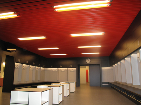 Soluciones Gradhermetic aplicadas a los vestuarios del Nuevo Estadio San Mams de Bilbao