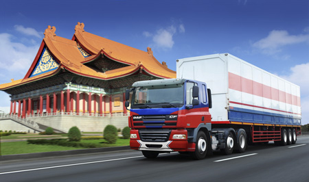 Con 700 vehculos producidos en 2013 y una cuota de mercado del 31,8% en el segmento de pesados, DAF es la marca europea de camiones lder en Taiwn...