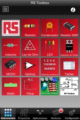 Aplicacin RS Toolbox de RS Components