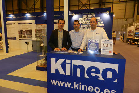 De izquierda a derecha: Fernando Torres, product manager de Kineo Ingeniera, Christian Arrimadas y Carlos Martnez, socios de la compaa...