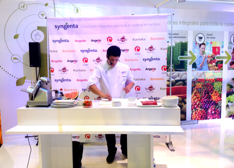 The chef Juan Manuel Snchez used the varieties Syngenta to do high kitchen