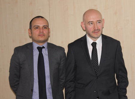 De izquierda a derecha: Jos Sosa, responsable del sector de ferretera y bricolaje de Aecoc y Diego Martn Ordoo, director de Operaciones de Bricor...
