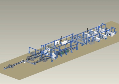 Diseo y suministro de la lnea automatizada y flexible para la fabricacin de ejes montados de ferrocarril