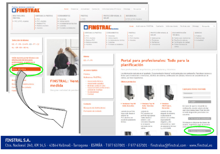 Nuevo portal web de Finstral
