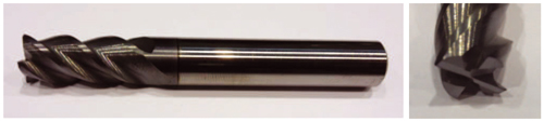Figura 11: Fresa de dimetro 10 mm de Kendu 3203.57 bajo estudio
