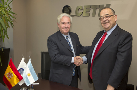 Julio Csar Brizzi, presidente de AFT Conosur y Marcos Montero, presidente de Cetm