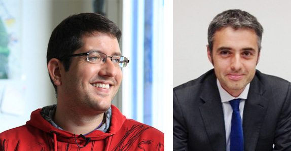 Ignasi Papell, Cluster Manager de la Asociacin Empresarial Innovadora de Nutricin y Salud (Ains), y Daniel Martnez...