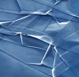 Figura 1. Grafeno exfoliado depositado sobre una placa de dixido de silicio. La anchura de la foto corresponde a 20 micras...