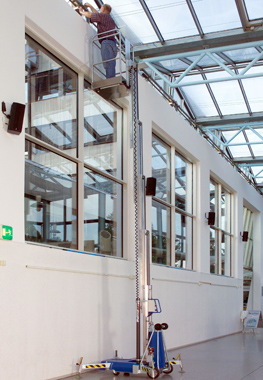 Los elevadores ALP Lift permiten alcanzar alturas de trabajo de hasta 14 metros