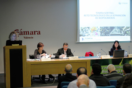 Judit Jansana, jefa tcnica comercial de Iberia y Latinoamrica de Tomra Sorting, durante su intervencin