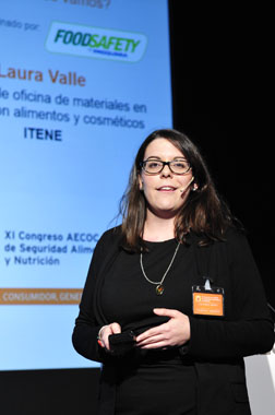 Laura Valle, responsable de la Oficina de Materiales destinados al contacto con Alimentos y Cosmticos de Itene