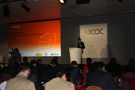 Alejandro Snchez, director de Logstica y Comercio Electrnico de Aecoc, durante la apertura del Foro