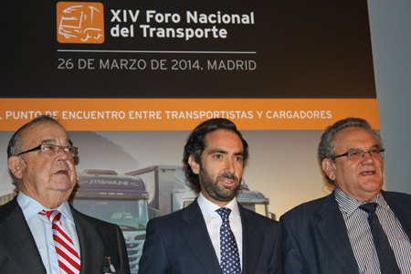 Marcos Montero, presidente del Consejo Nacional de Transportes Terrestres; Joaqun del Moral...