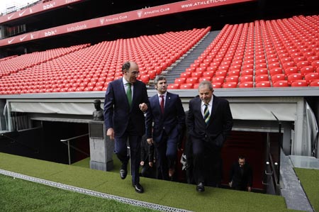 Galn, Lula Da Silva y Urrutia en San Mams