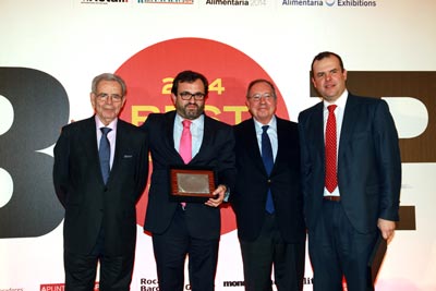 Ignacio Gonzlez, recogiendo premio Best Pack