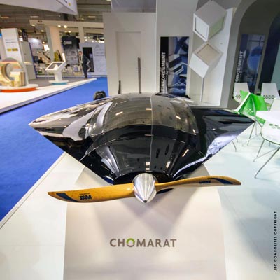 Avioneta Chomarat con chasis y hlice de fibra de carbono. Copyright Group 2014 (JEC Europe)