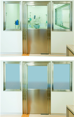 Puerta Hospital System con ventana electrnica Smart Glass integrada