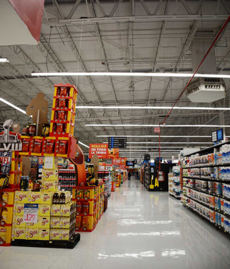 Interior del supermercado