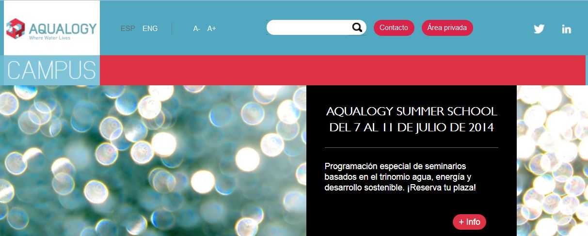 Vislumbrar lanzadera Disciplina Escuela de Verano', nueva iniciativa formativa de Aqualogy sobre agua,  energía y desarrollo sostenible - Agua