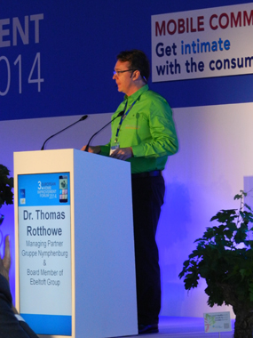 Thomas Rotthowe, responsable de Ebeltoft Group, durante la presentacin de los resultados del Estudio Internacional del Consumidor DIY 2014...