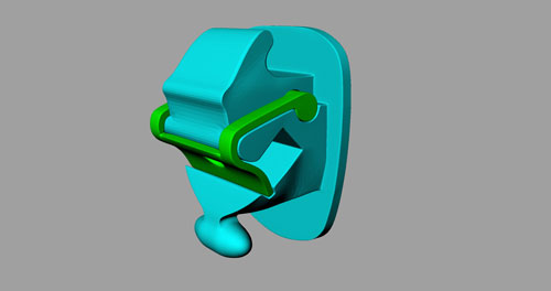 Figura 1. CAD 3D del diseo del bracket