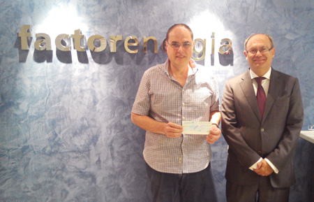 Juan Antonio Taboada, primer ganador del sorteo semanal de Factorenerga