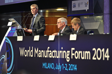 Marco Taisch durante su intervencin en el World Manufacturing Forum 2014