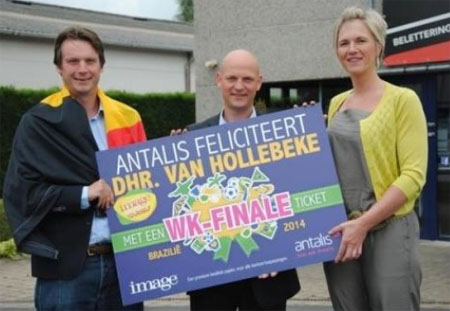El ganador de premio final para consumidores fue el cliente belga Geert van Hollebeke