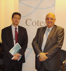 Federico Baeza, subdirector general de Cotec (Izq.) y Juan Mulet, director general de Cotec (Dcha.)