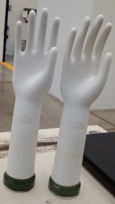 Moldes para fabricacin de guantes de ltex antes y despus