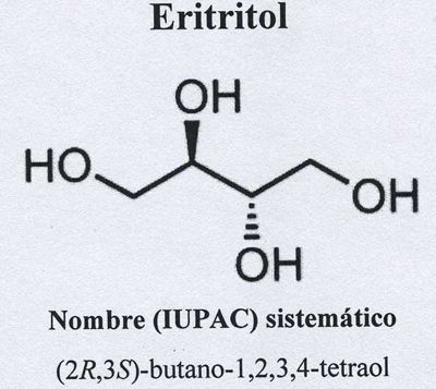 Estructura del eritritol