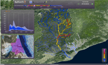 El software de alerta rpida de Imprints ofrece una visin en tiempo real de la posibilidad de inundaciones relmpago