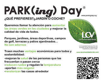 Cartel oficial de Park(ing)Day 2014