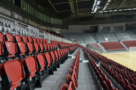 Asientos Avatar en el nuevo pabelln Qatar Handball Association Complex. Foto: Directorio web alemn Stadionwelt