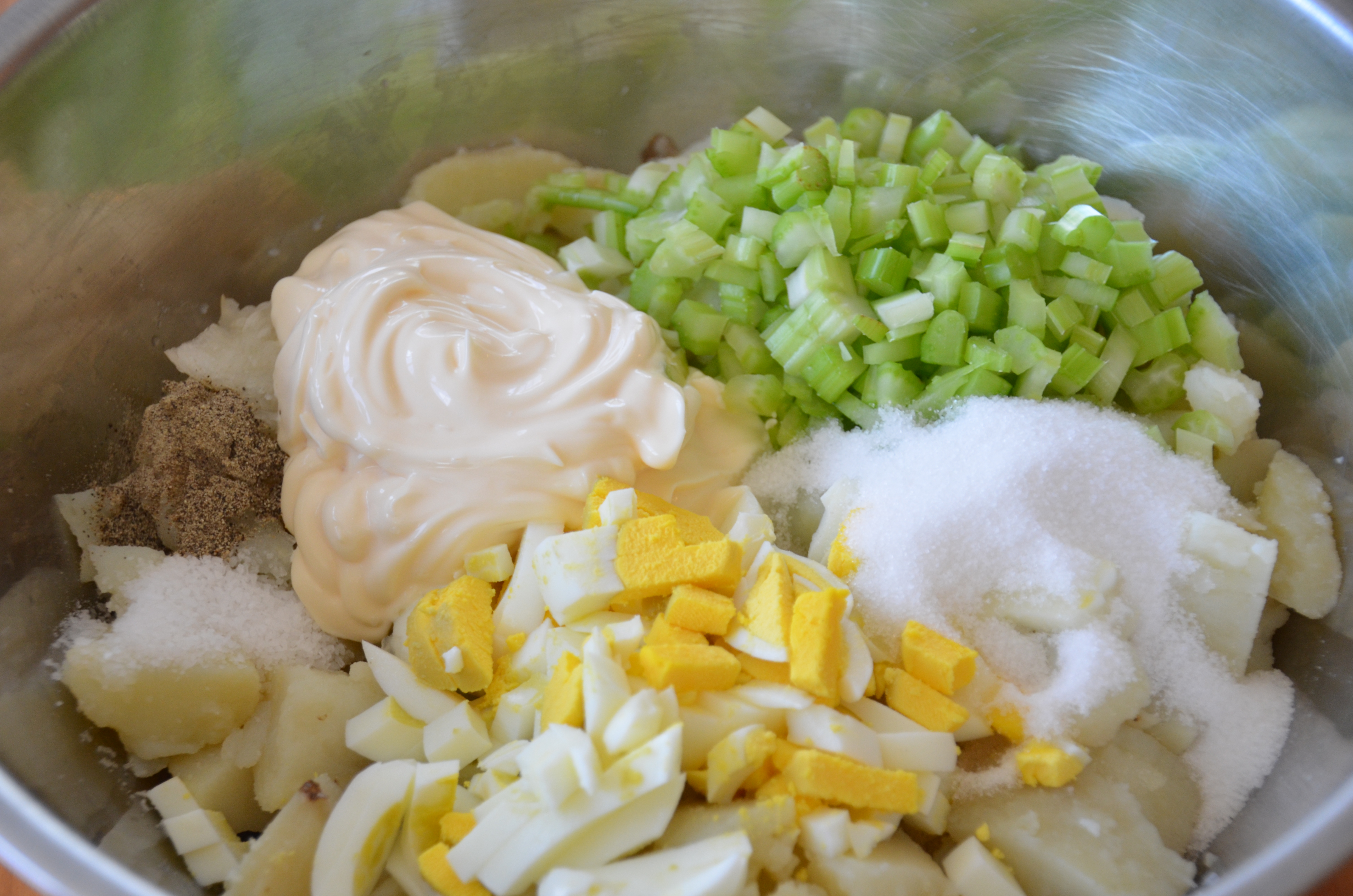Американский картофельный салат классический рецепт с фото пошаговый