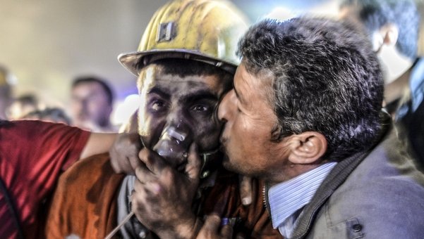 Uno de los mineros que sobrevivieron. Fuente de imagen: La Vanguardia