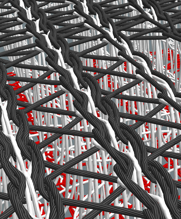 Tejido espaciador 3D de Eschler (simulaci�n)