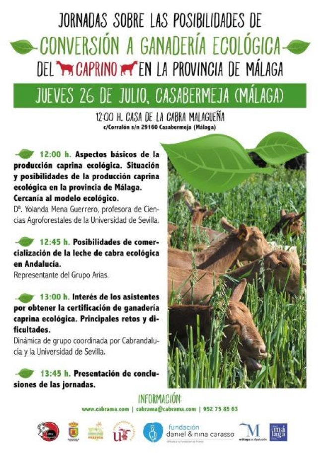 Jornadas sobre las posibilidades de conversin a ganadera ecolgica del caprino en la provincia de Mlaga
