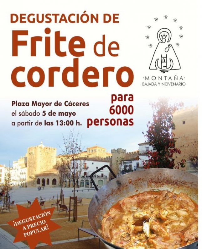 Corderex y la Cofrada Virgen de la Montaa organizan un frite de cordero en honor a la Virgen de la Montaa