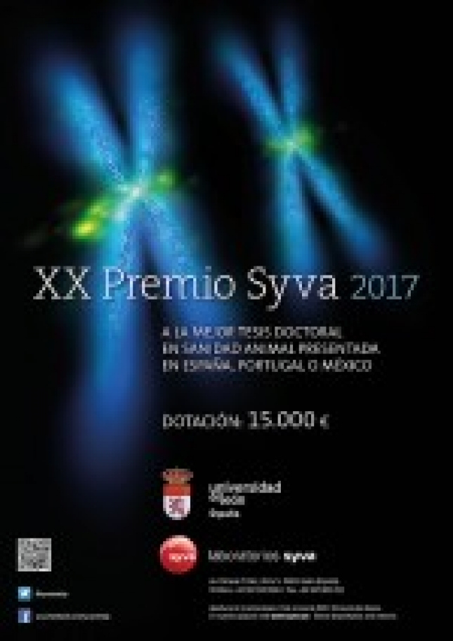 Convocado el Premio Syva 2017 a la mejor Tesis Doctoral en Sanidad Animal dotado con 15.000 