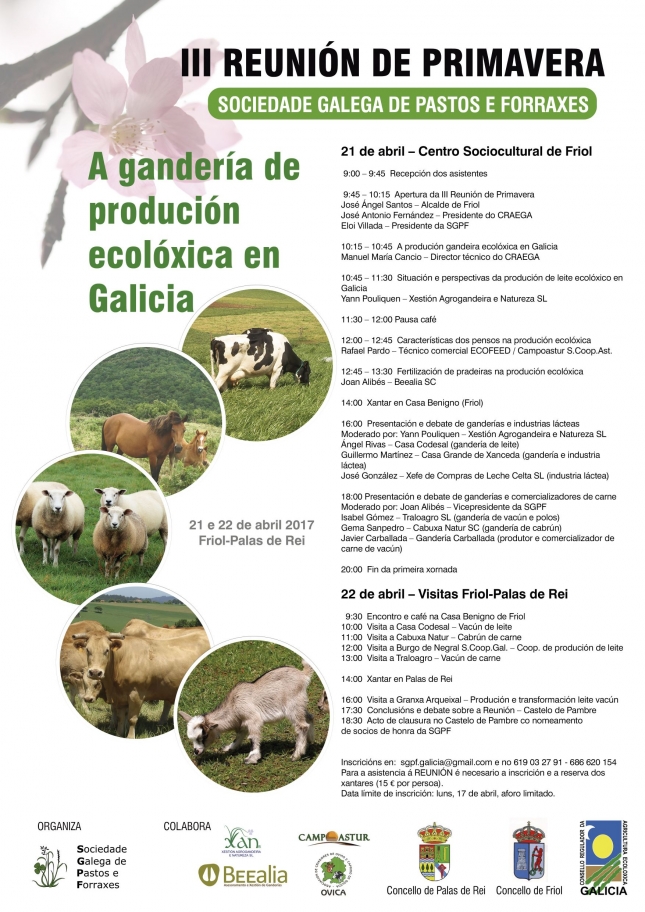 III Reunin de Primavera da Sociedade Galega de Pastos e Forraxes