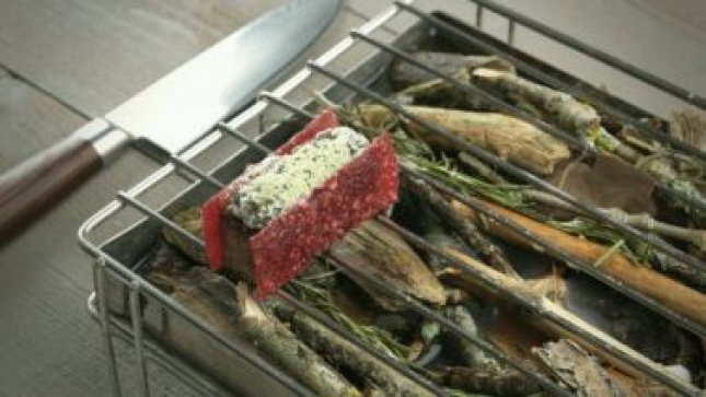 El lingote de carrill�n de cordero a la barbacoa, del chef To�o Rodriguez, finalista en el Campeonato de Tapas para Gourmets